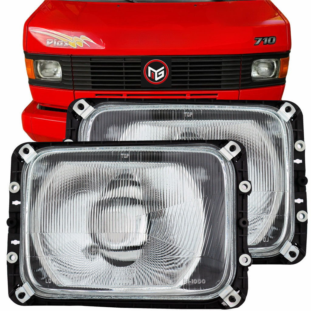 Par Farol Dianteiro Mercedes-Benz Bicudo Mercedinho 709 7010 de 89 90 91 92 93 94 a 2000