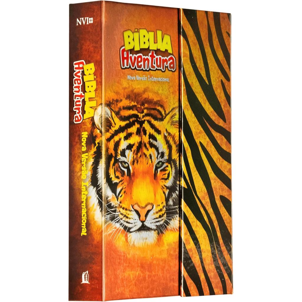 Bíblia Aventura para Crianças | NVI | Leitura Perfeita | Com Fechamento em Imã | Capa Dura Tigre