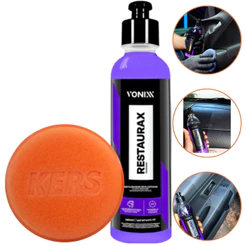Restaurax Vonixx 240ml Renovador de Plásticos + Aplicador de Espuma Kers