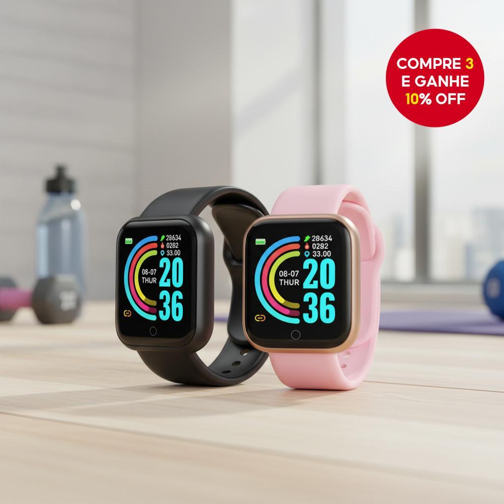  Y68 D20 Smart Fitness Watch para homens e mulheres, monitor de pressão arterial, novo modelo para …