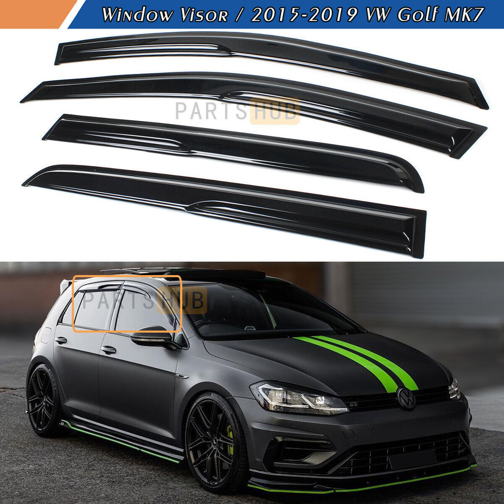 Adequado para 2015-2019 VW MK7 Golf7 R GTI janela chuva sobrancelha bloco de chuva bloco de chuva bloco de chuva