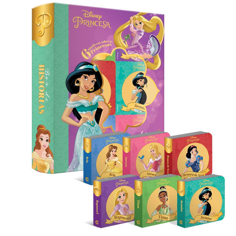 Detalhes do Livro Box de Histórias Princesas Disney Culturama com 6 Mini Livrinhos