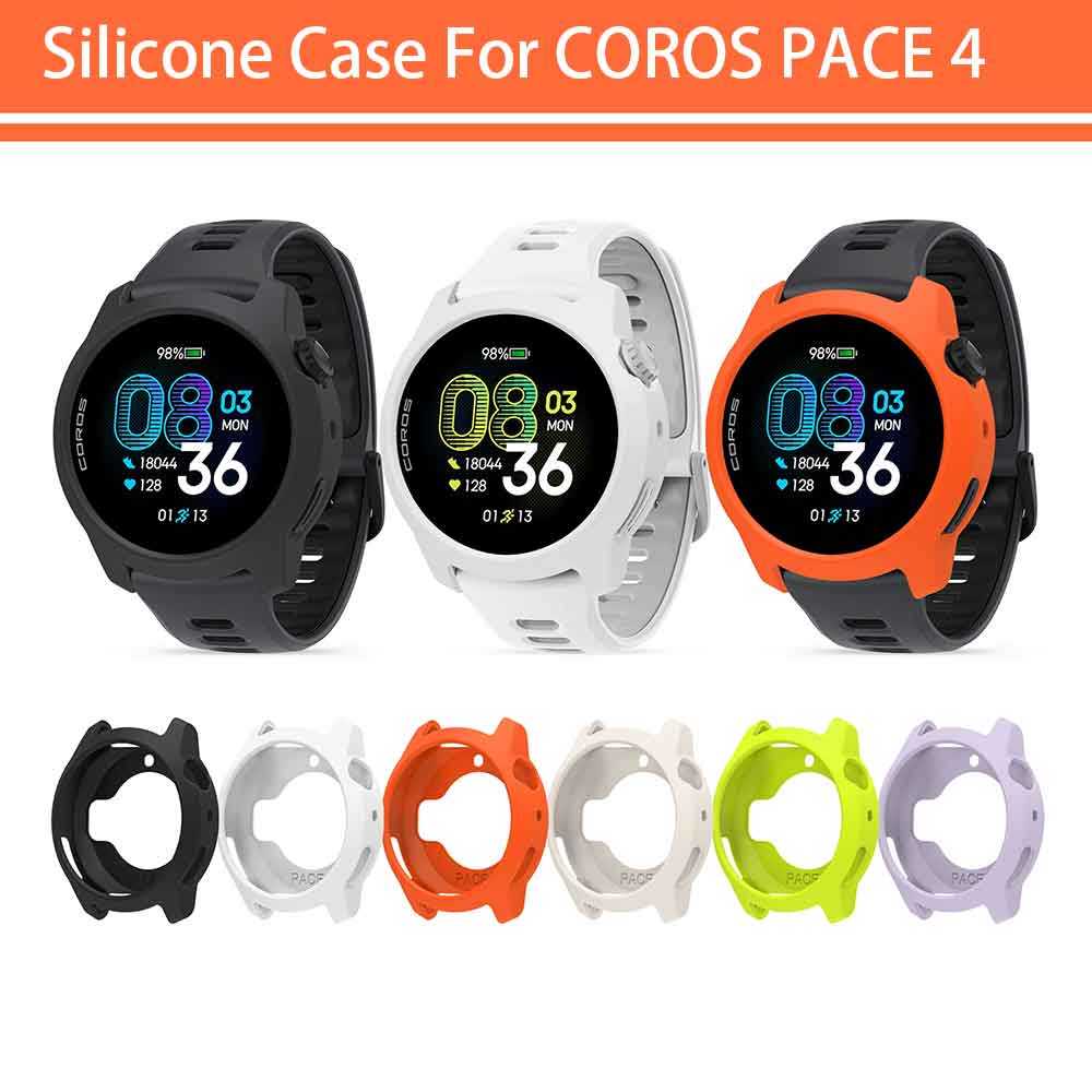 Capa Protetora Para Coros Pace 4 Silicone Quadro Pára-Choques Substituição Escudo Acessórios Smartwatch