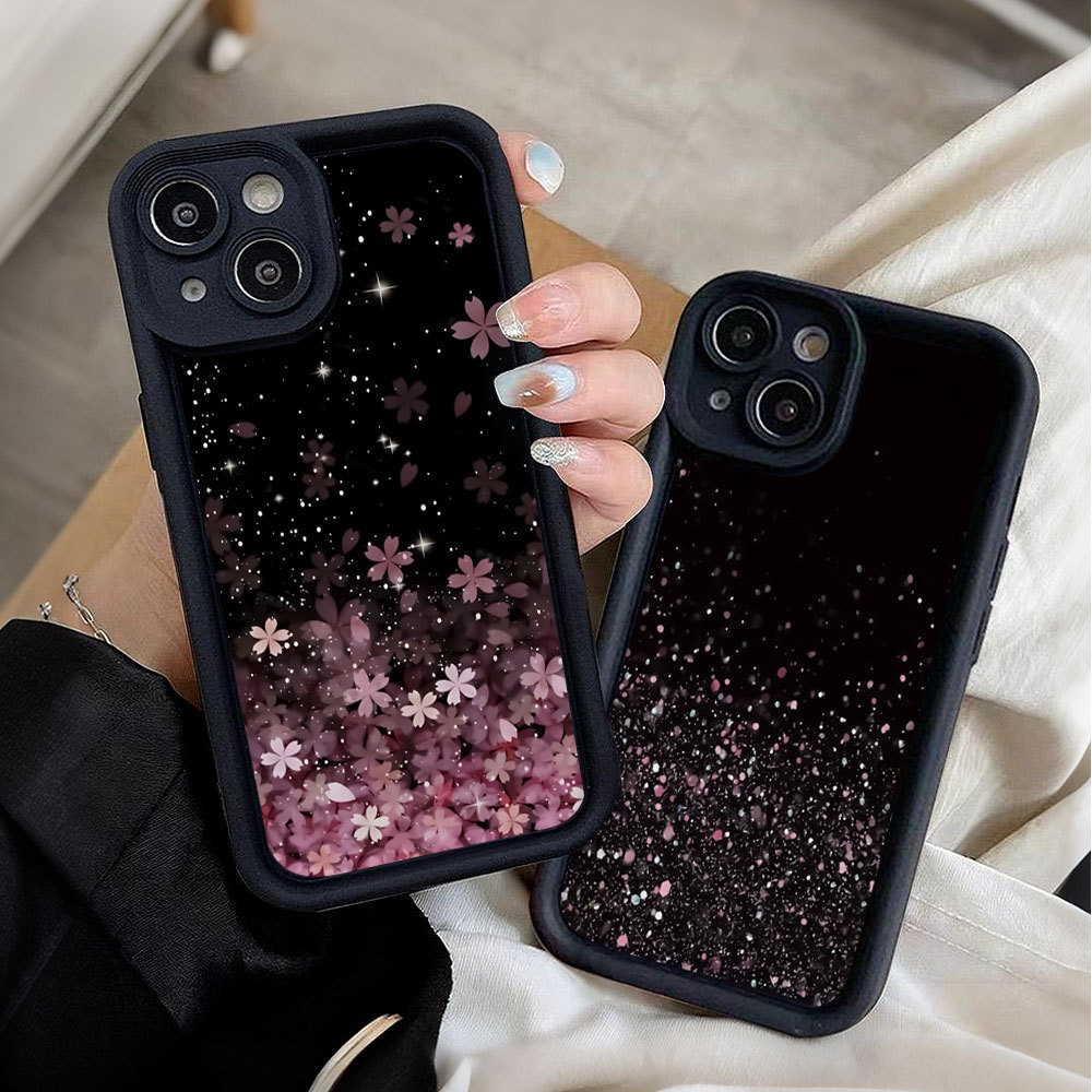 Capa Para Samsung A17 A07 A56 A36 A55 A54 A16 A15 A14 A05S A51 A52 A34 A35 A32 A13 Flores Espalhadas 3D Macia