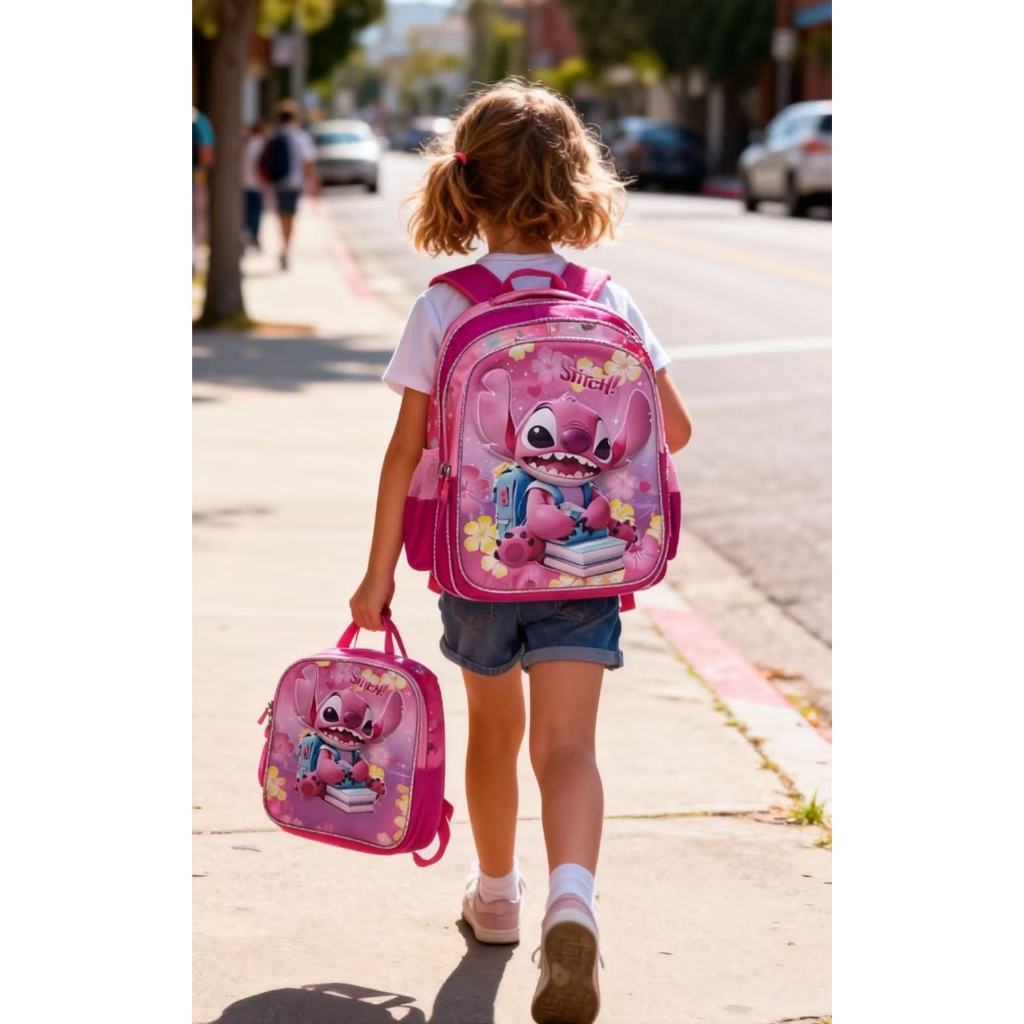 Kit feminino Mochila Escolar Infantil 3 Itens 3d Alto Relevo em Oferta na Shopee