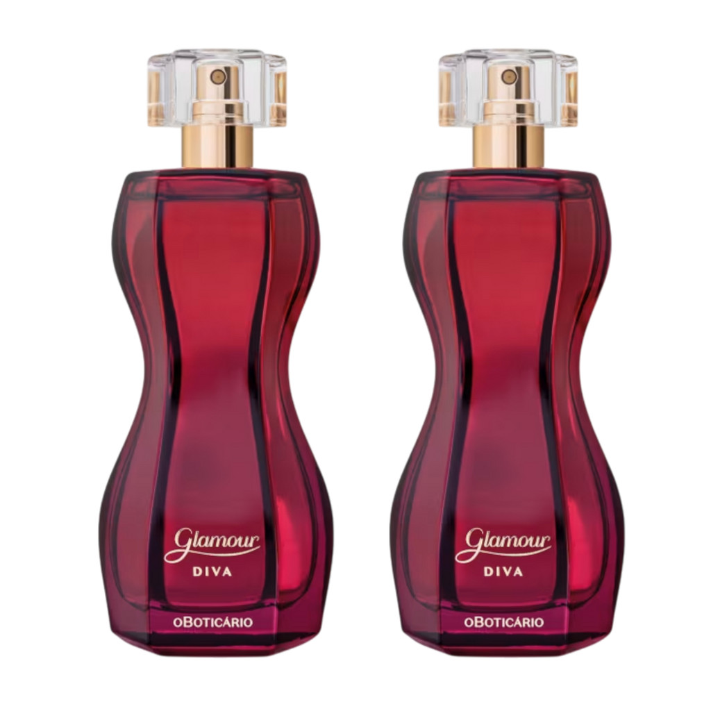 Kit Presente Perfume Glamour Diva Desodorante Colônia 75ml (2 Itens)