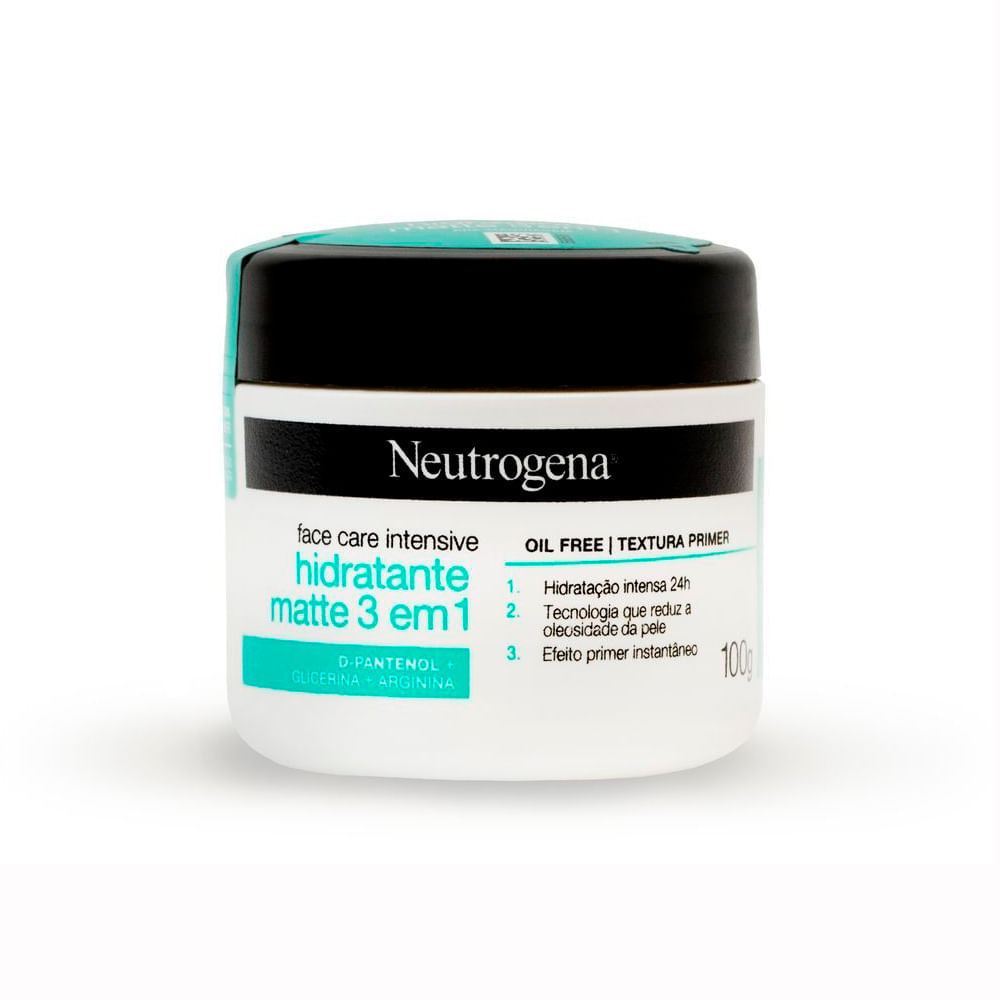 Creme Neutrogena Face Care Intensive Hidratante Matte 3 em 1 100g
