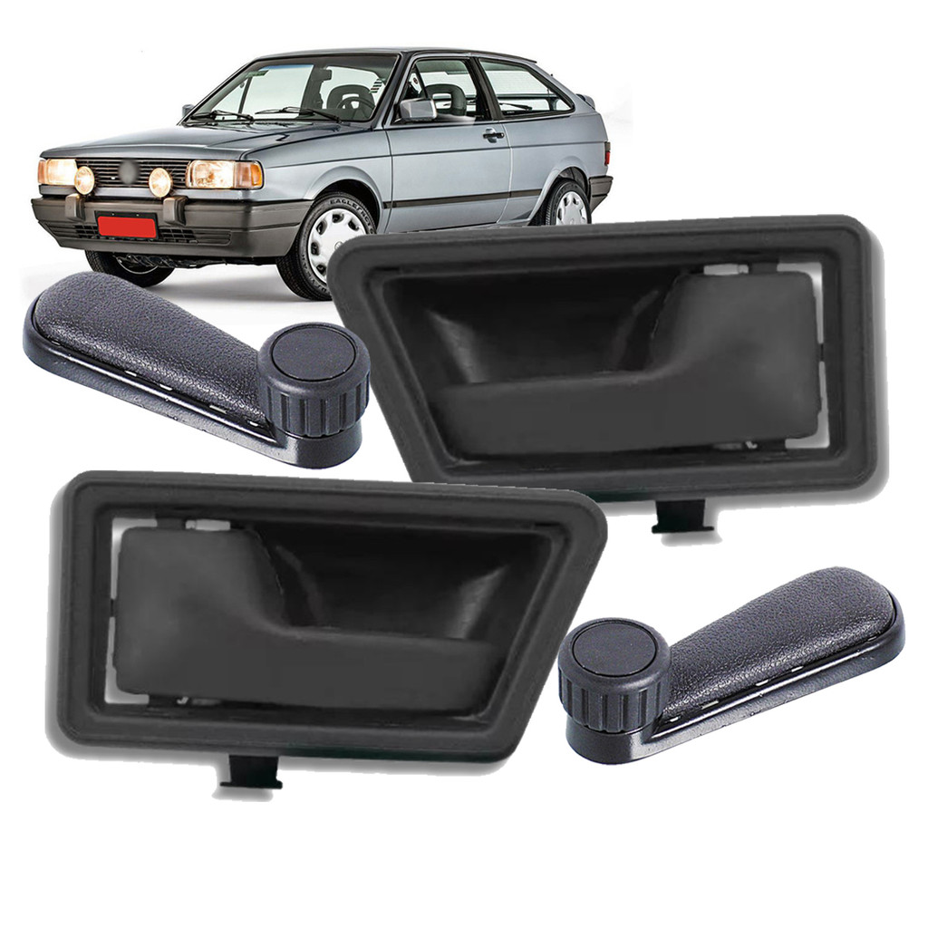 Kit Maçaneta Manivela Preto Gol Parati Voyage Saveiro 1987 A 1994 em Oferta na Shopee