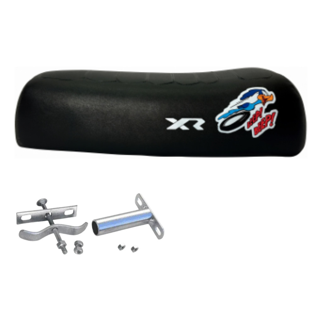 Banco Bikelete Mobilete Bicicleta Bike Xr Presilha + Canote Pai Ta On 48 Cm 16 Cm