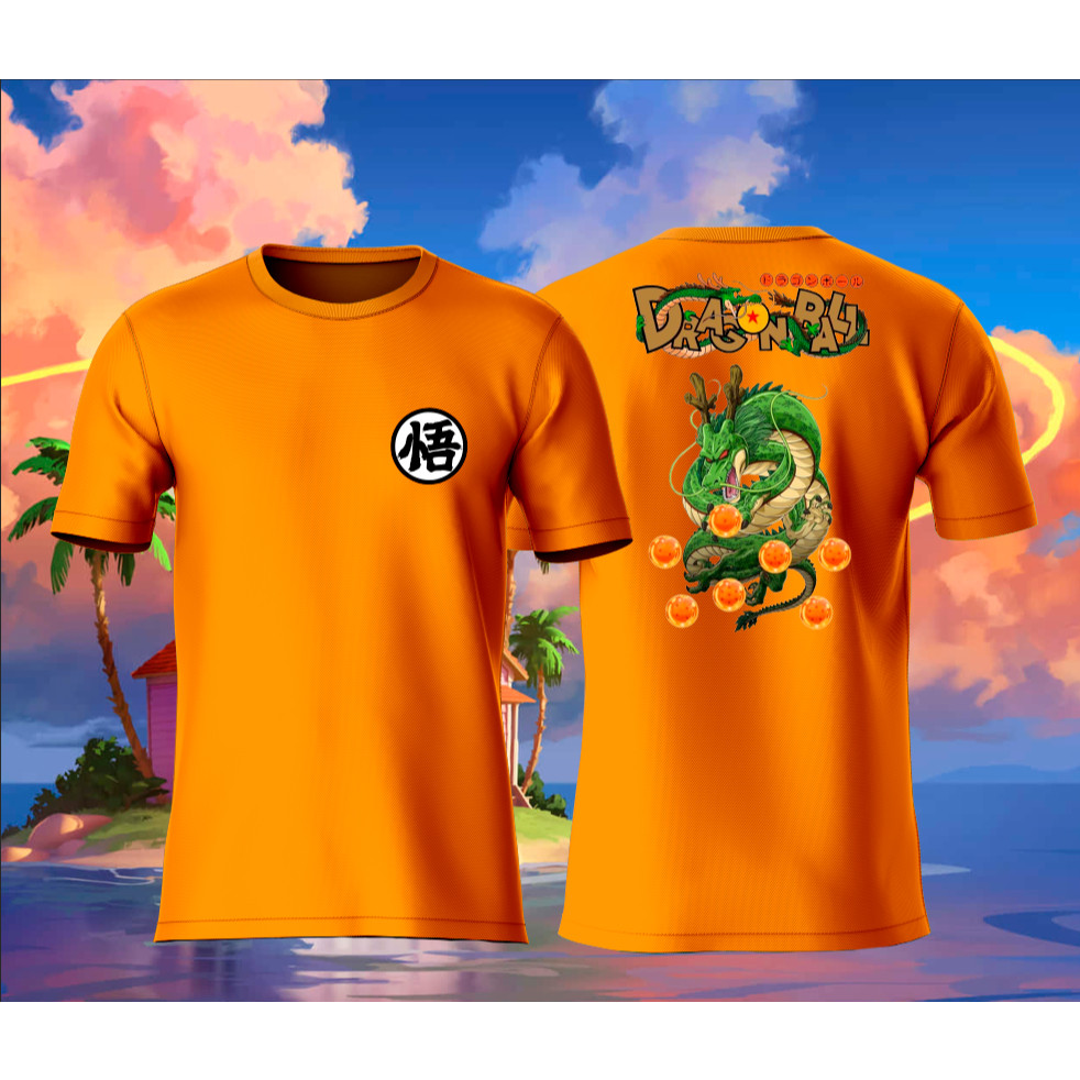CAMISETA 100% ALGODÃO GOKU DRAGONBALL LARANJA DO INFATIL AO ADULTO ENVIO RAPIDO CMS — imagem 2 de 2