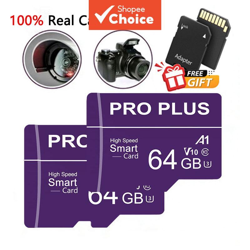  Cartão de memória micro SD/TF original de 64 GB/32 GB/16 GB/8 GB/4 GB, Classe 10, de alta velocidade, desempenho