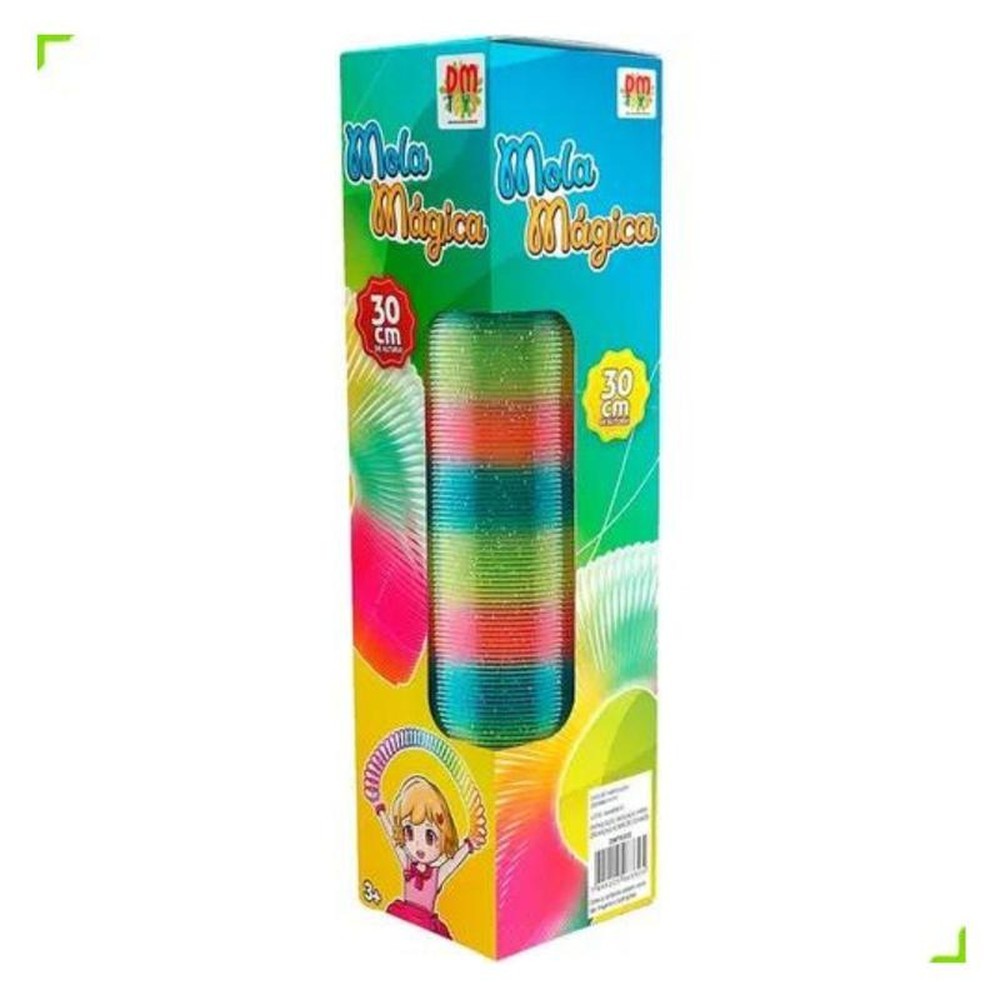 Mola Mágica Tubo 30cm Gigante Colorida DM Toys DMT6332