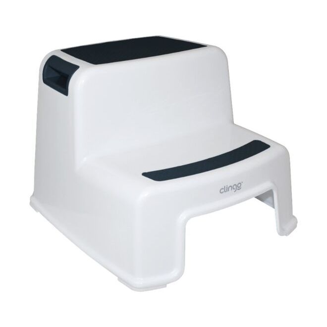 Escadinha Infantil 2 Degraus - Suporte Versátil para Banheiro - Azul