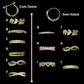 Piercing Conch Aço Banhado à Ouro Dourado em Oferta na Shopee