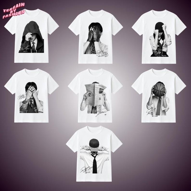 Camiseta Feminina Masculina ARIRANG | BTS Miembros Sinal Jin SUGA J-hope RM Jimin V Jung Kook Kpop