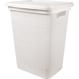 Cesto Rattan com tampa 45L em Oferta na Shopee