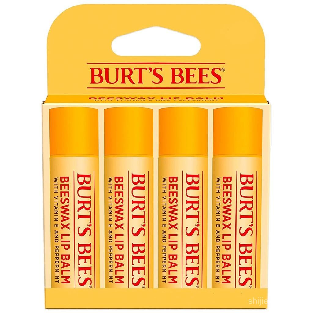 Burt's Bees Lip Balm - Original Beeswax, Lip Moisturizer With Responsibly d Beeswax, Tint-Free, Natural Origin Condition