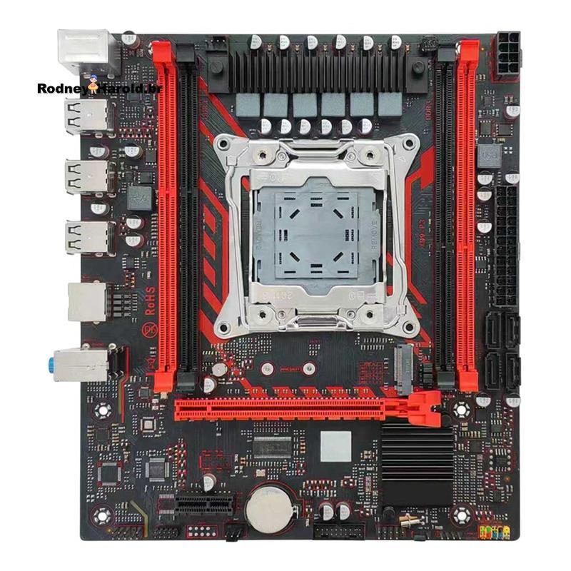🎀Placa-Mãe X99 X99 P3 LGA2011 Q57 Chipset Gigabit Ethernet Suporta 4x RAM DDR3 Com Slots M . 2 NVME/NG