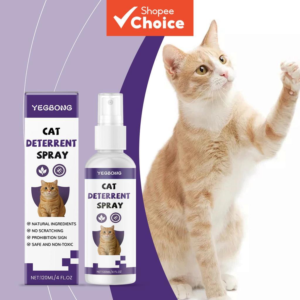Repelente de Gatos em Spray 120ml com Sophora, Casca de Laranja e Pimenta para Conflito de Território em Casa com