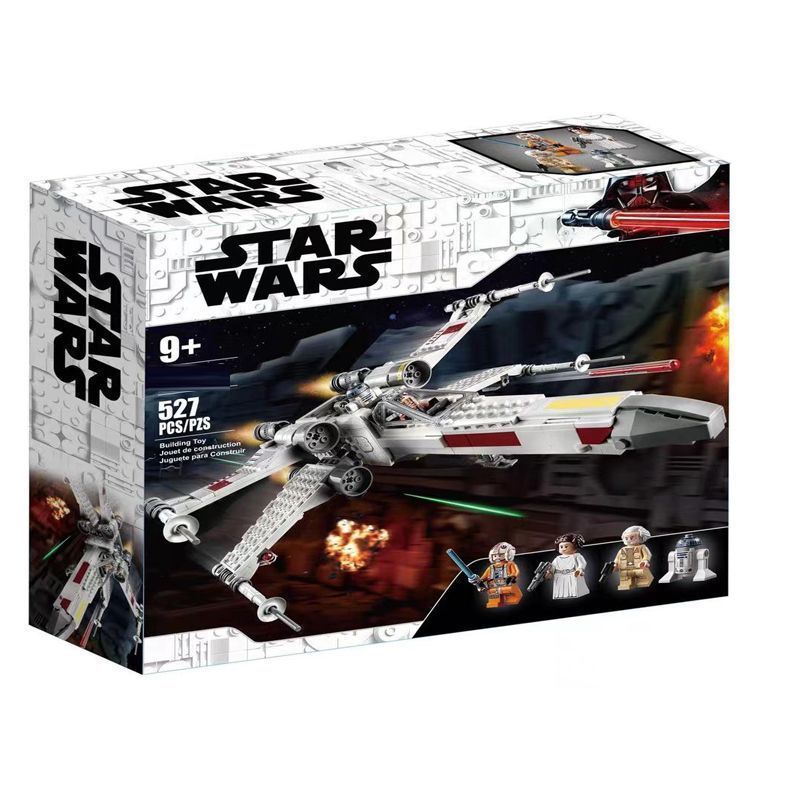 527 pçs Luke Skywalker X-Wing lutador versão completa compatível Lego blocos de construção Star Wars série menino brinqu