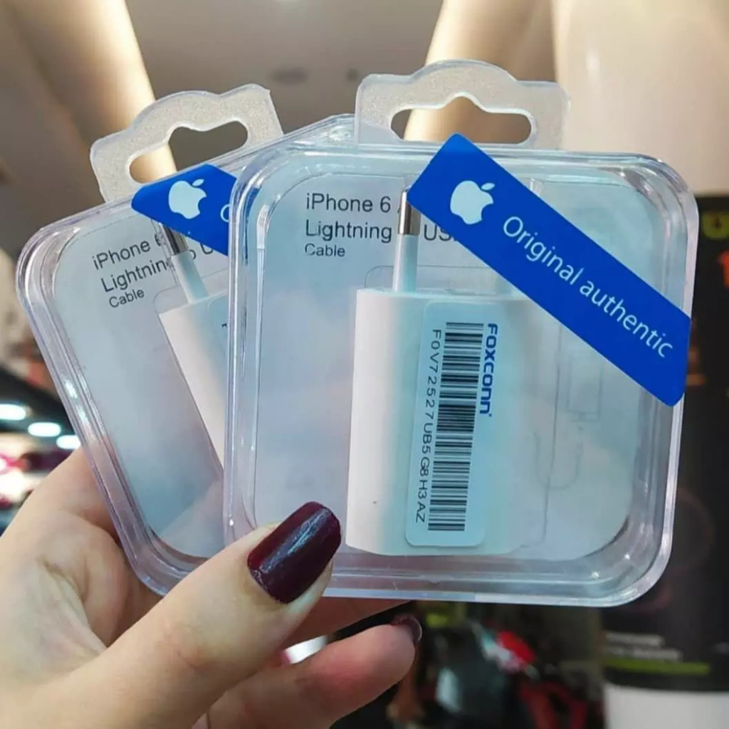 Carregador Iphone Original Foxconn Lightning A E  Elec TOP DE LINHA