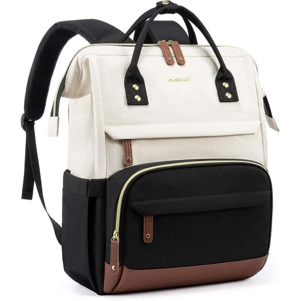 Mochila para Laptop LOVEVOOK para Mulheres, Mochilas de Trabalho e Negócios de 15,6 Polegadas com Grande Capacidade, Bol