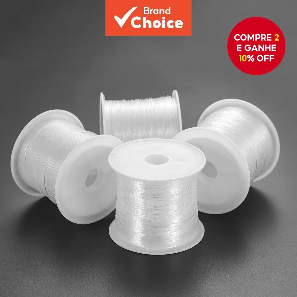 Rolos De Linha De Cabo De Cristal 0.2-0.8 Mm | Corda De Miçangas Não Extensível Para Fazer Joias DIY , Ideia De Presente em Oferta na Shopee