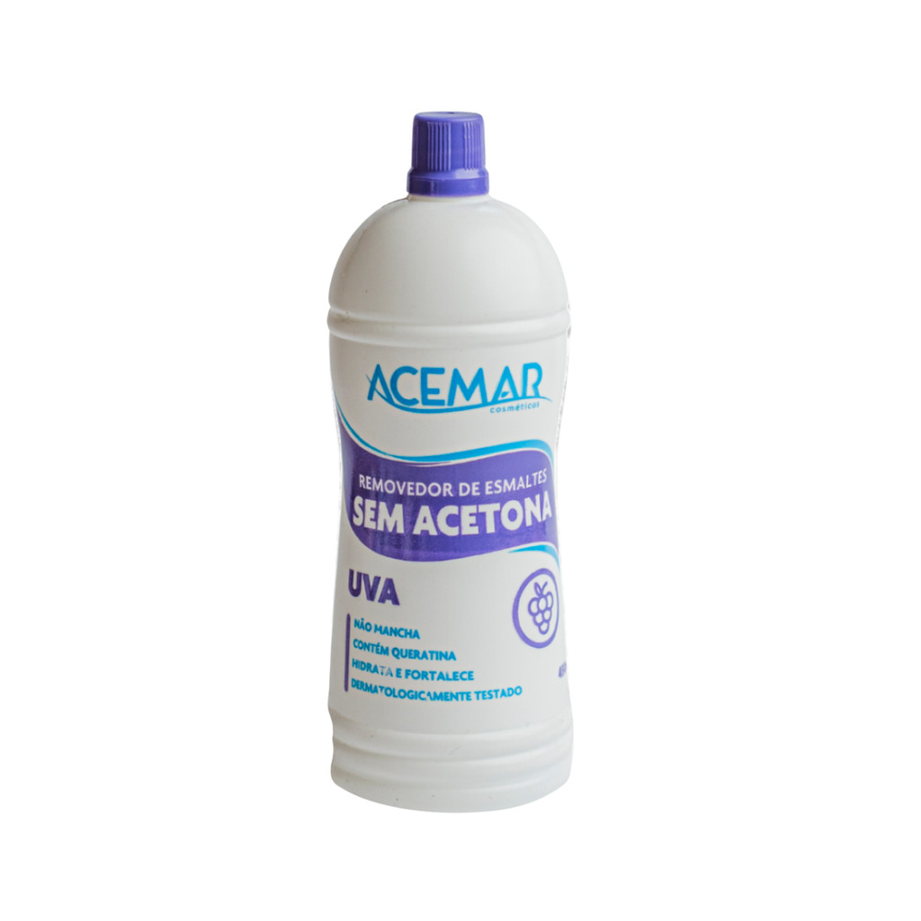 Removedor de Esmalte Acemar Sem Acetona Uva 450ml em Oferta na Shopee