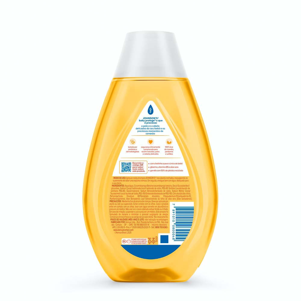 Detalhes do Shampoo Johnson's Baby 400ml