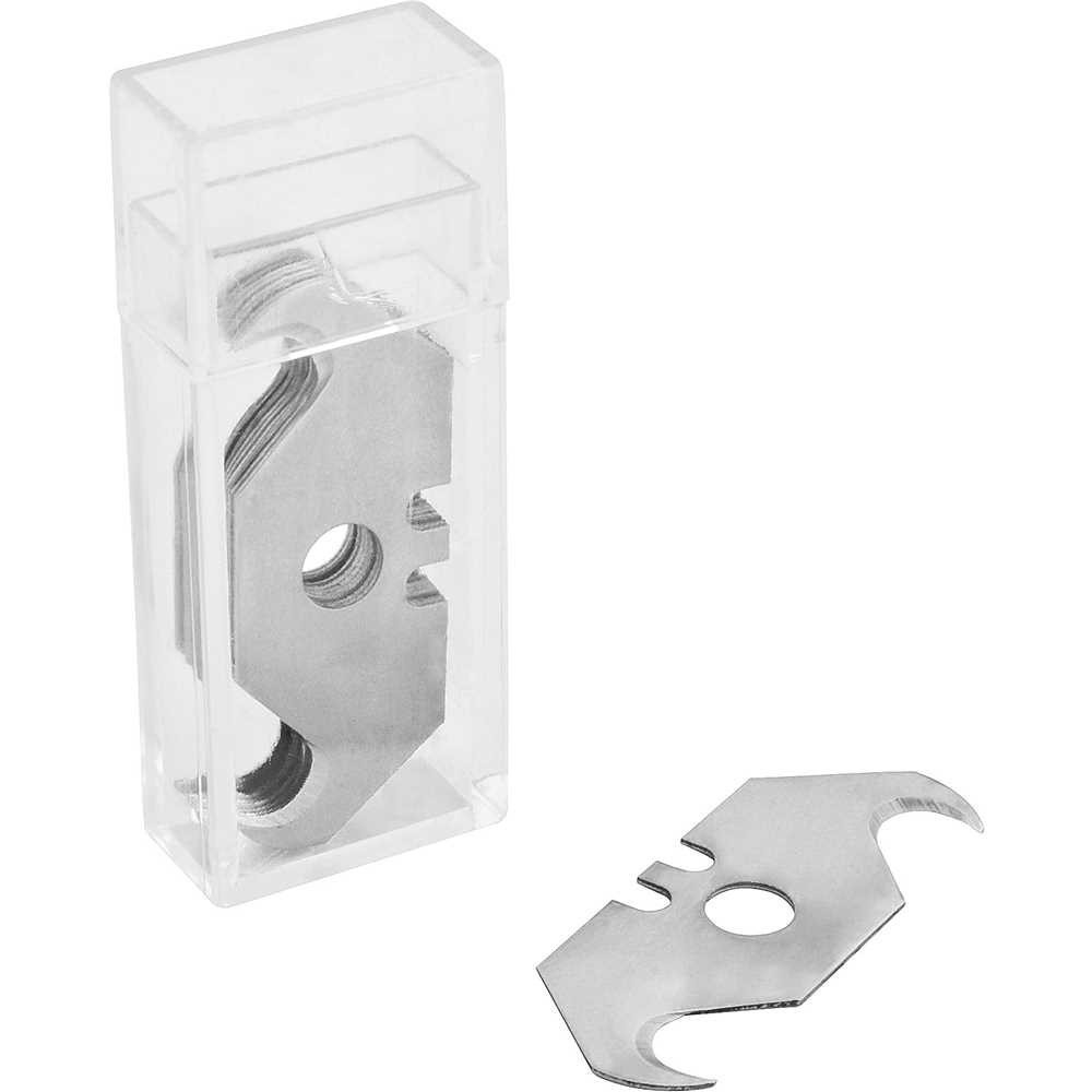 Detalhes do Cartela de lâmina corte curvo para estilete trapezoidal com 10 peças - Vonder