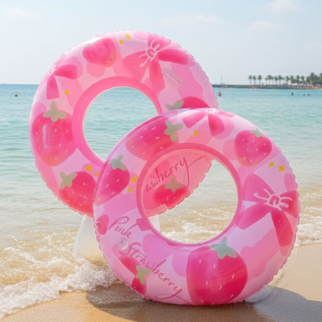 Boia Inflável Adulto Infantil Circular Piscina Praia Diversão no Verão PVC Resistente 80/90/120CM em Oferta na Shopee