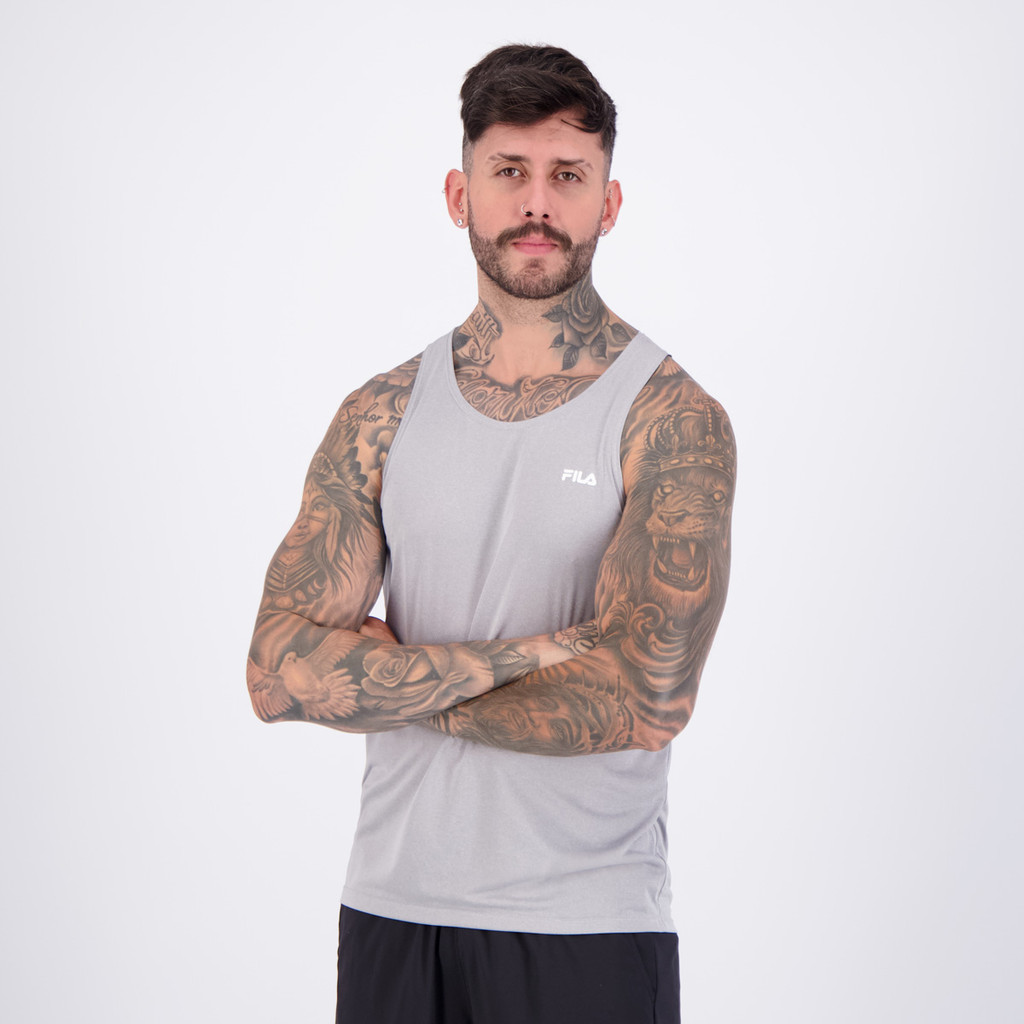 Regata Fila Sport Melange II Cinza — imagem 2 de 2