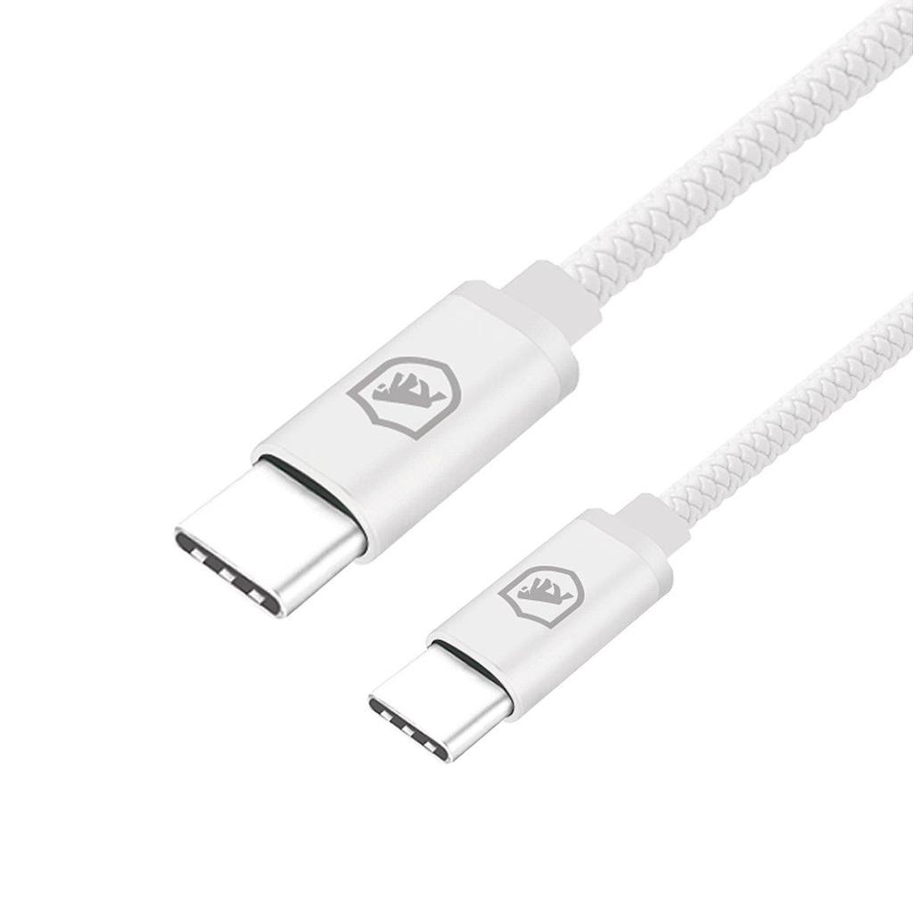 Cabo Symetric - Branco - Tipo C / Tipo C - 1,5M - Gshield em Oferta na Shopee