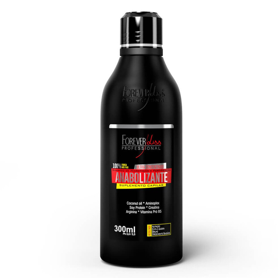 Shampoo Anabolizante Capilar 300ml Forever Liss Força, Nutrição e Crescimento