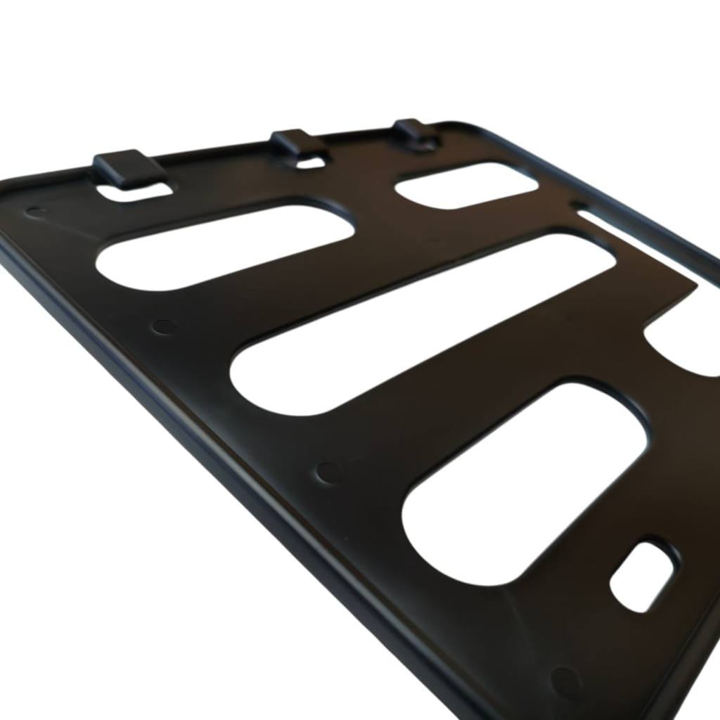 Suporte De Placa Merco-sul Preto Moto Resistente Plástico Universal Premium · foto 2