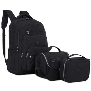 Kit Mochila 3 Peças Feminina Masculino Menino Escolar Juvenil Viagem Com Lancheira Térmica Tippi em Oferta na Shopee