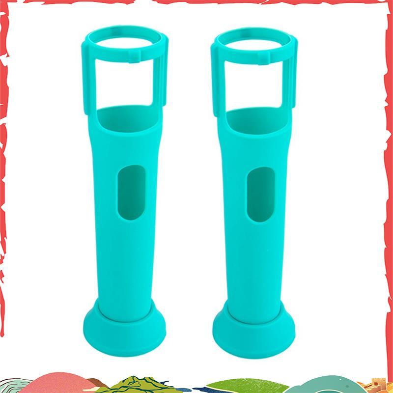 2 Pçs Capa De Silicone Para PartyBox Microfone Anti-Rolamento Caso Protetor Com Base