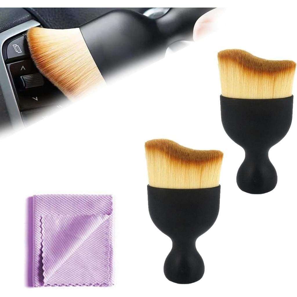 Wondolla Car brush,Wondolla Car cleaning detail brush,Internal dust removal soft brush(2 Pieces)
