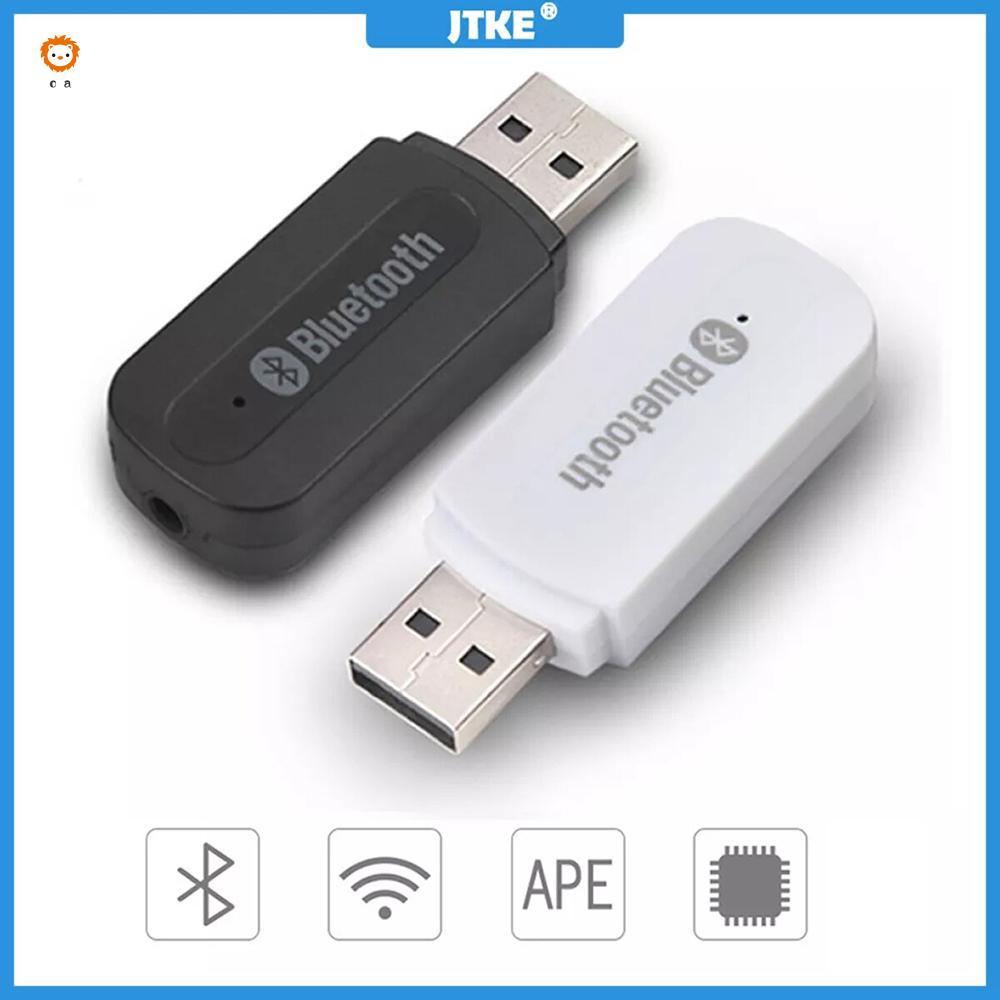 Transmissor Receptor De Áudio Bluetooth-Adaptador USB Sem Fio Com Entrada AUX De 3.5 Mm Para Alto-Falantes De Carro