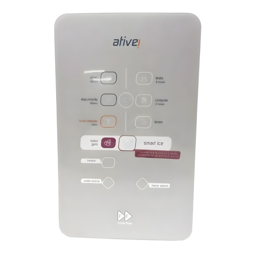Placa Interface Refrigerador BRK50N moldura cinza INOX W10328987
