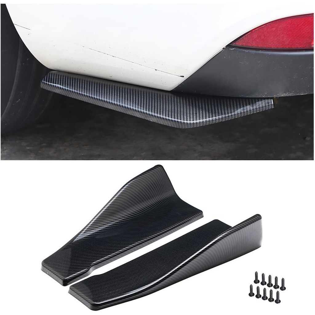 Fender BESULEN 2 PCS Divisor De Difusor De Proteção De Pára-Choque Traseiro De Carro , Protetor Anti-Arranhões Universal