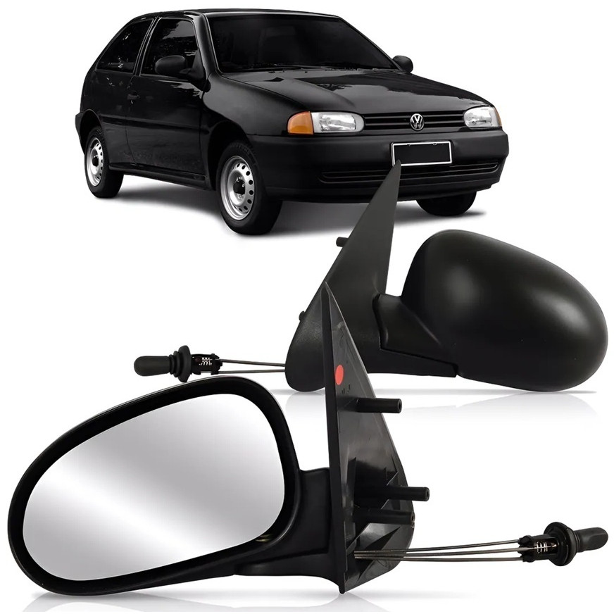 Retrovisor Gol Parati Bola G2 1995 1996 1997 1998 1999 2 Portas Com Controle Interno