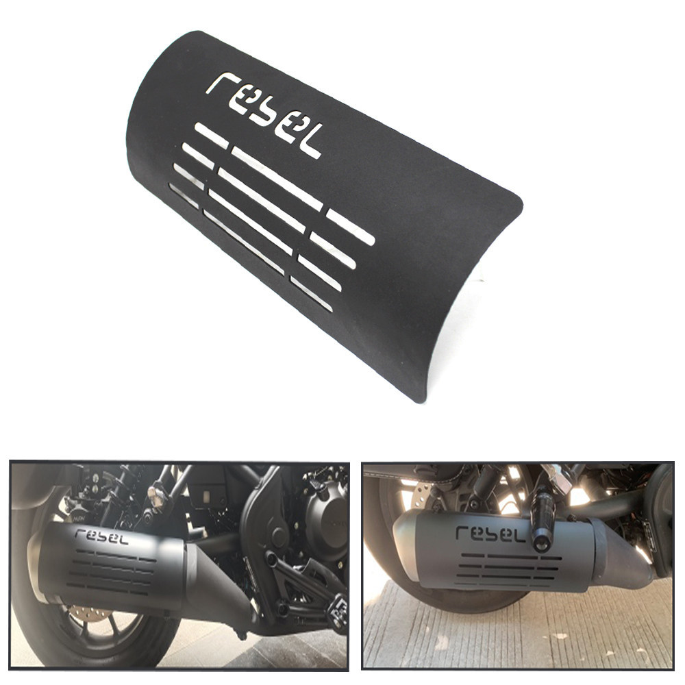 Adequado para Honda Rebels CM300 CM500 REBEL escape de aço inoxidável Anti-escaldante capa placa de isolamento térmico