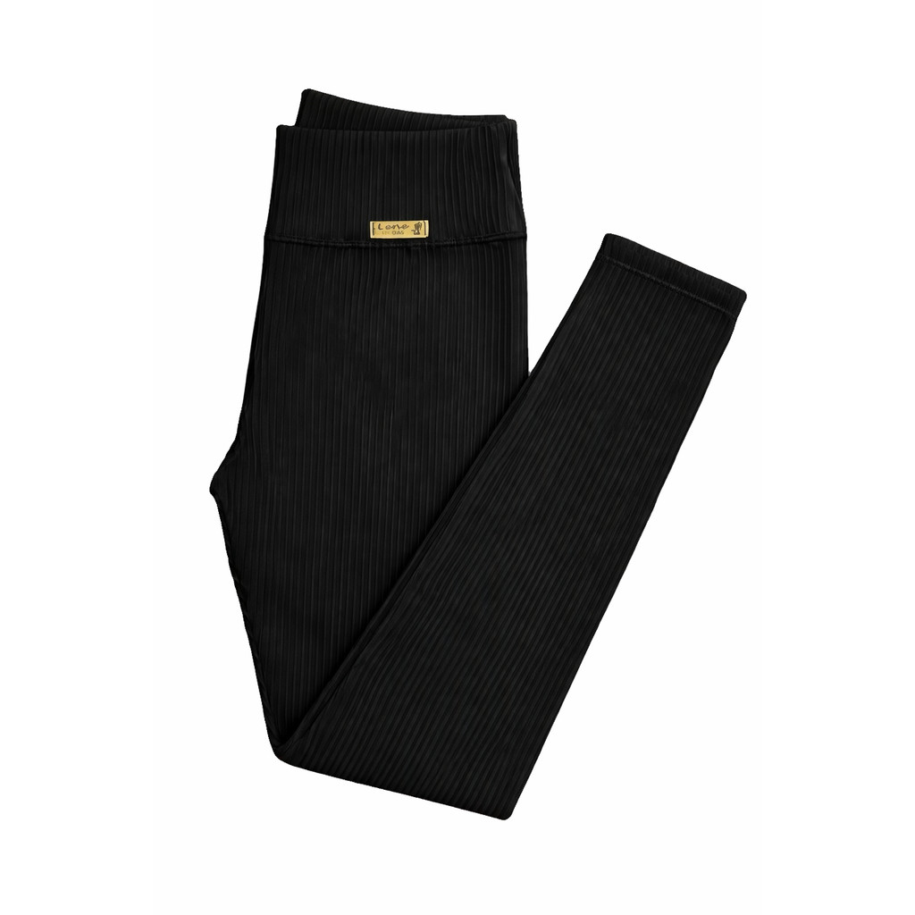 Legging Feminina Canelada 3D Cintura Alta Modeladora Confortável Do P Ao GG Não Transparente