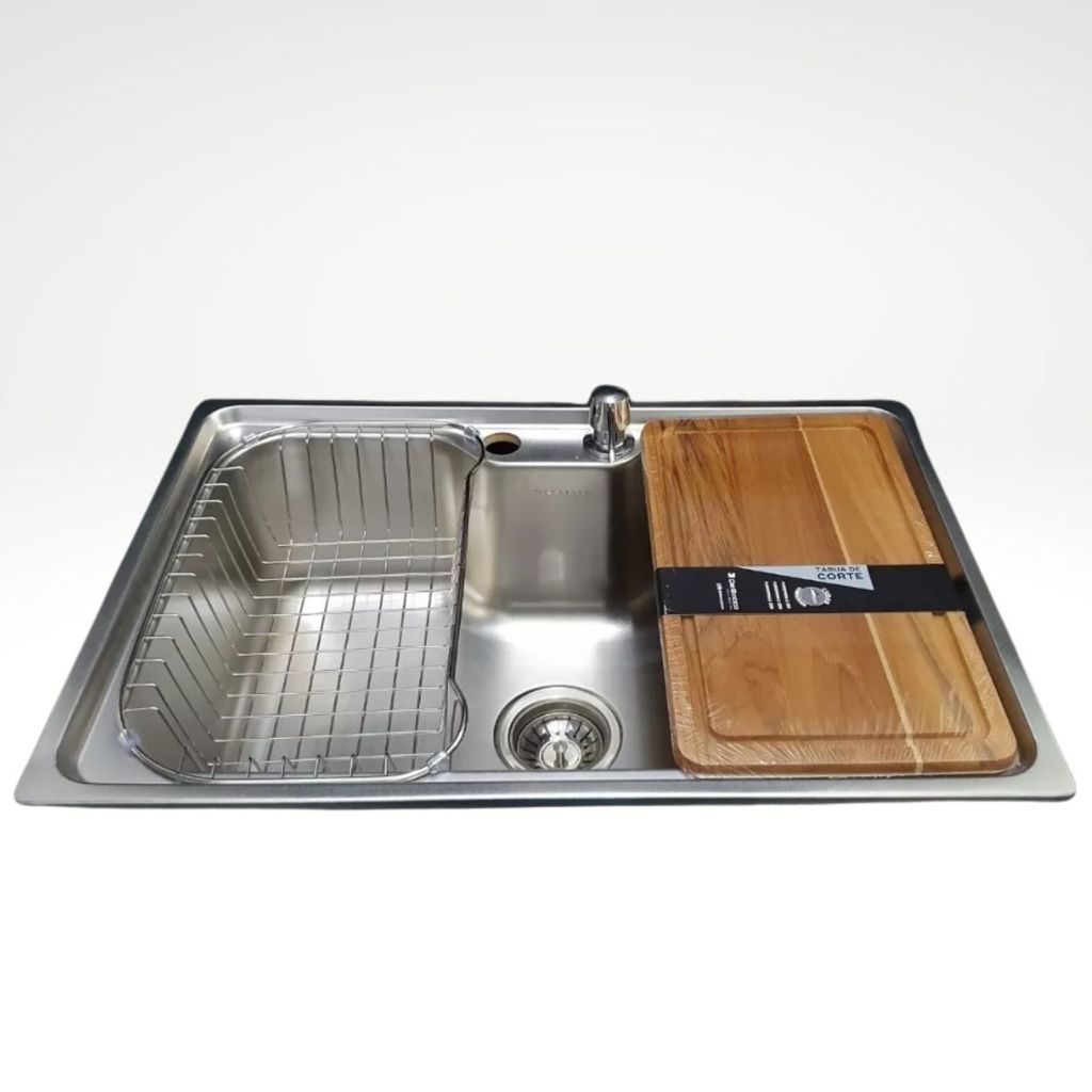 Cuba Inox 20231 C/ Escorredor, Valvula e Tabua de corte