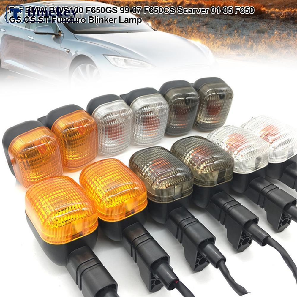 TIMEKEY 2 Pçs Luz Indicadora De Sinal Volta Da Motocicleta Frente Ou Traseira Para BMW BWS100 F650GS 99-07 F650CS Fundur