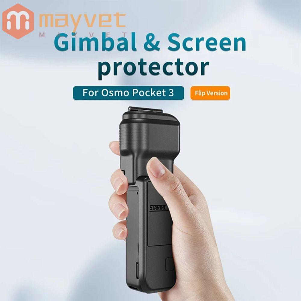 Capa Protetora Para Câmera MAYVET , Proteção De Tela 2 Em 1 Antiarranhões , Tampa De Lente De PC DJI Osmo Pocket 3