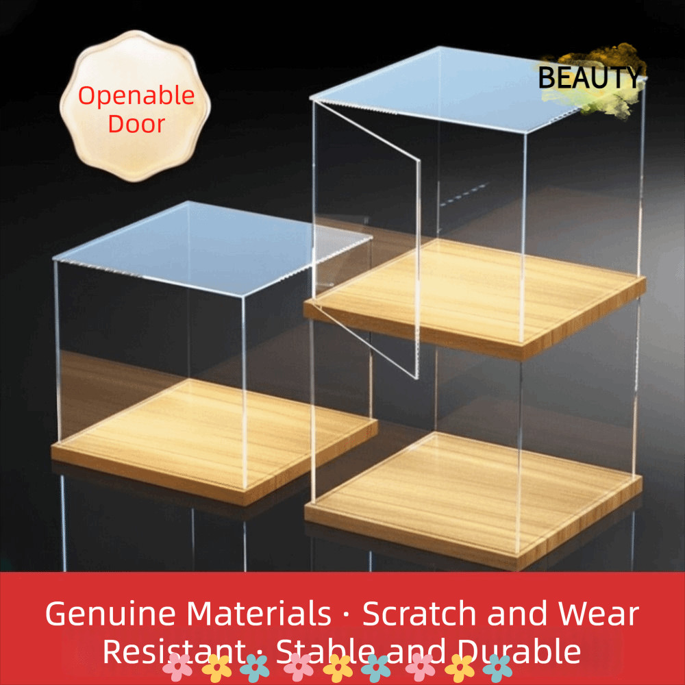 Display Acrílico BEAUTYHOMEBR , Capa À Prova De Poeira Inferior Com Design Empilhável , Transparente
