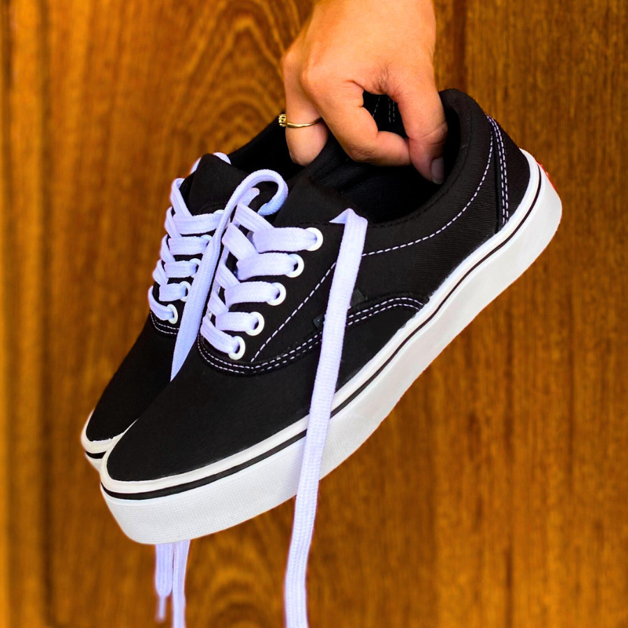 Tenis sapatenis feminino casual althentic skool em tecido academia confortavel 2025