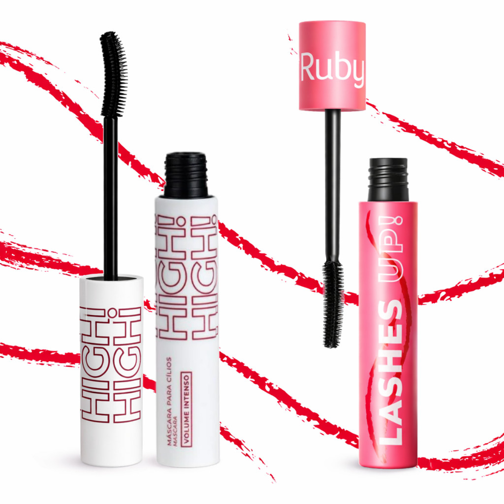 Mascara Para Cílios Lashes Up  The Lash High Ruby Rose Volume Alongamento Definição Rimel